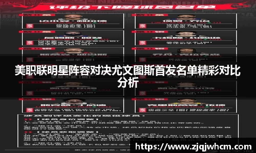 美职联明星阵容对决尤文图斯首发名单精彩对比分析